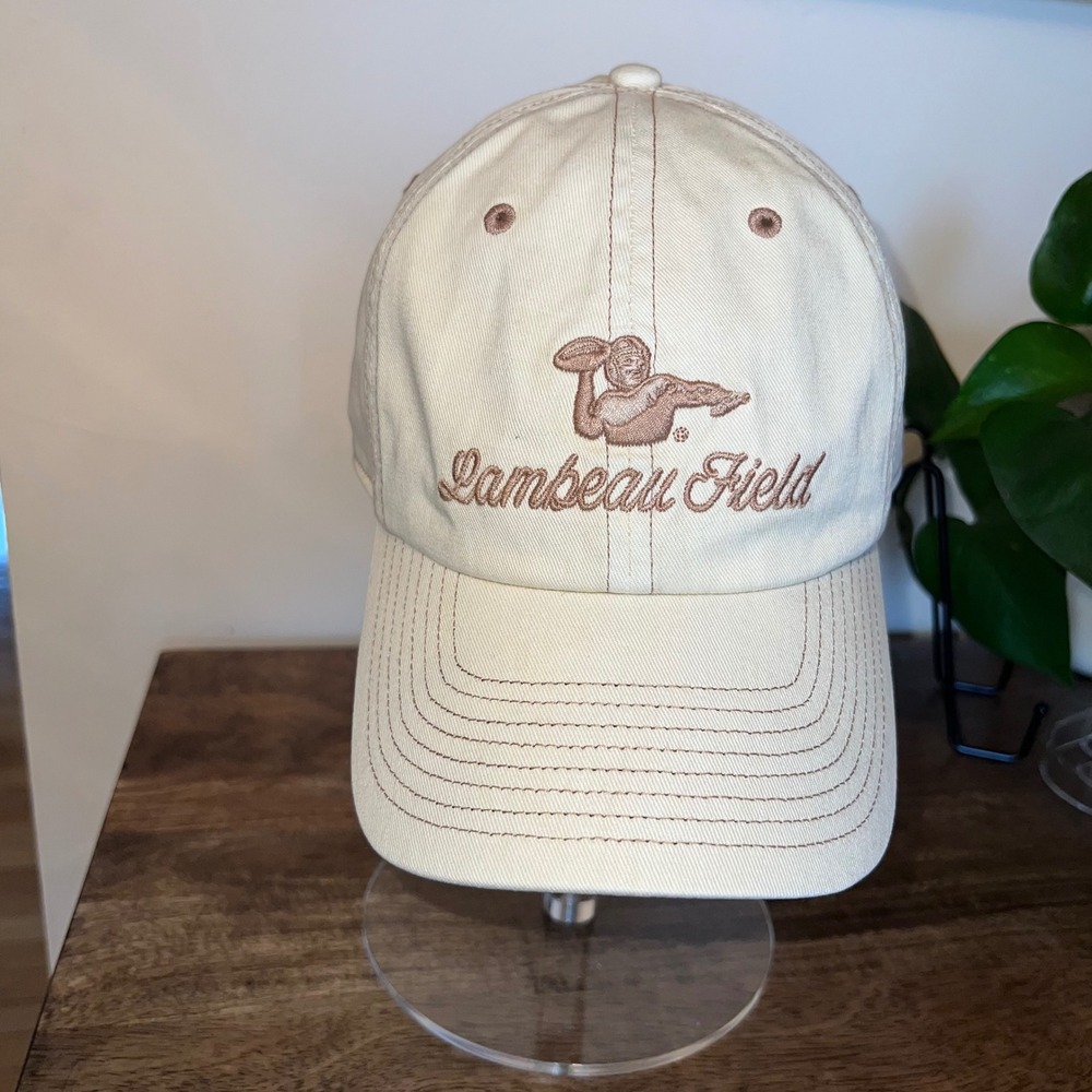 47 Brand Womens Lambeau Field (Greenbay WI)Baseball Cap‎ Tan Adjustable Strap